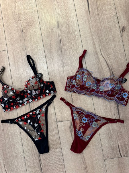 2'li Avantaj Paket Tül Sütyen Takımı